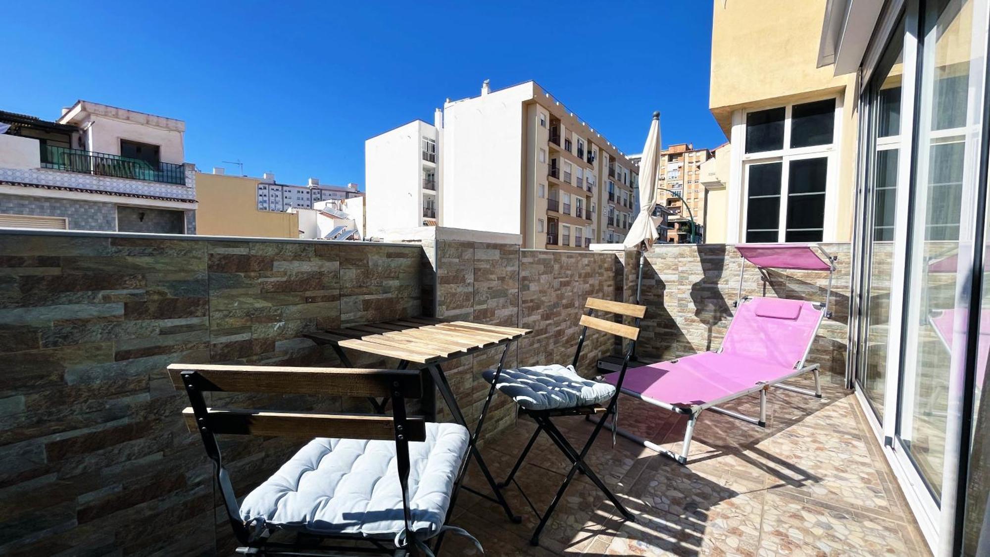A 5 Minutos De La Playa Con Terraza En Malaga Leilighet Eksteriør bilde